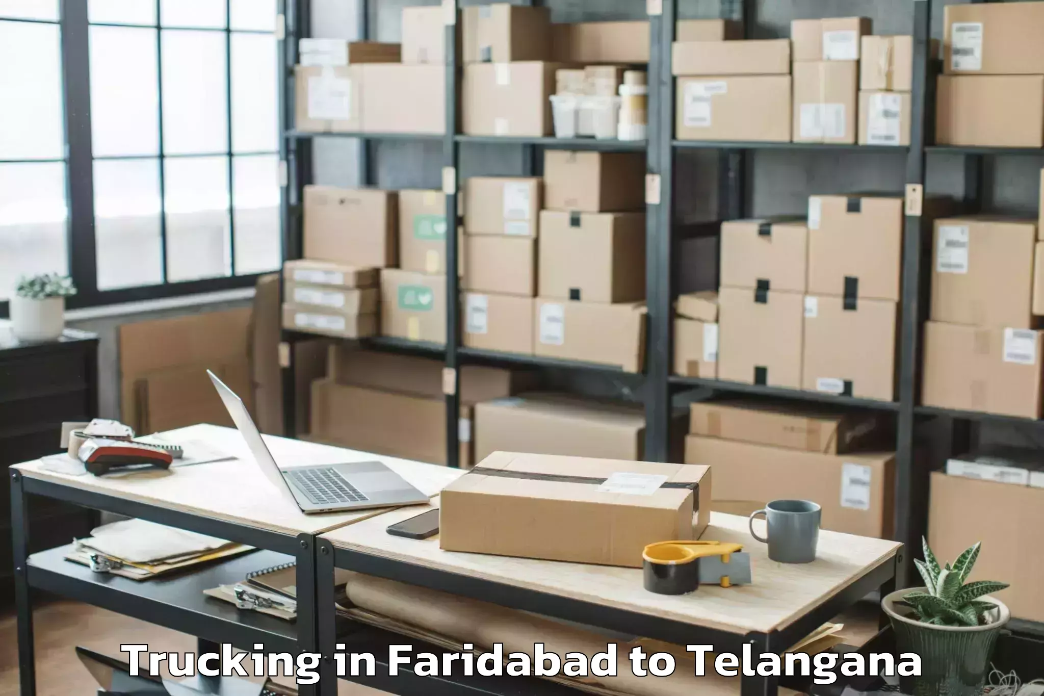 Leading Faridabad to Peddakothapalle Trucking Provider